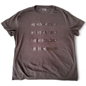 'CK' Calvin Klein Jeans Mens T-shirt in Black